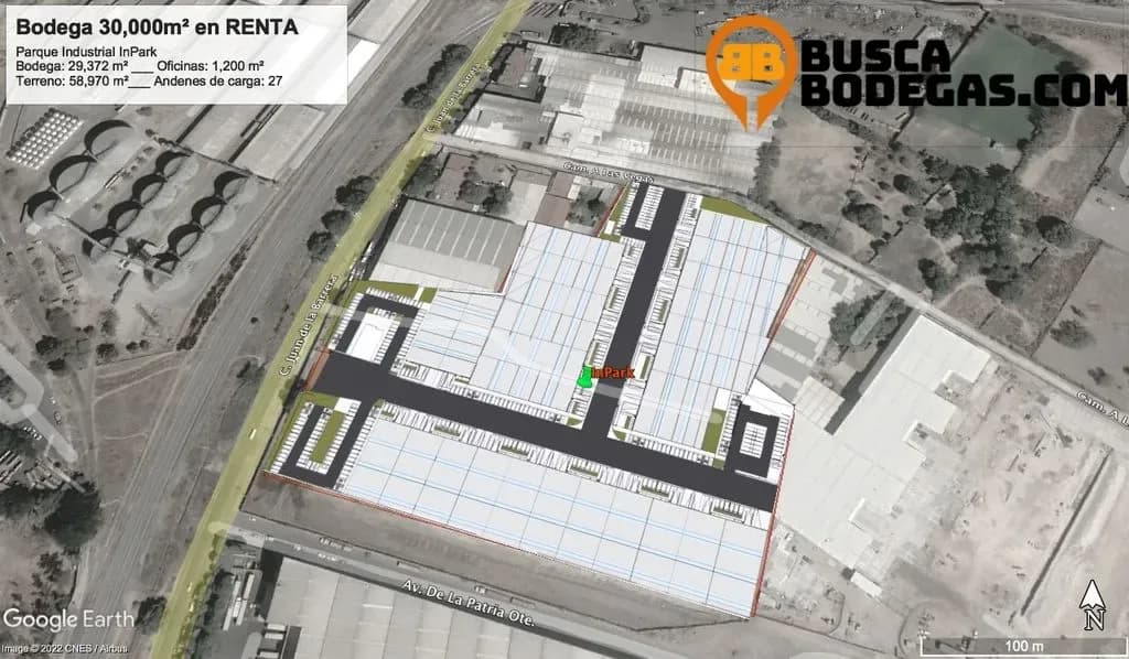Bodega For Lease 1,200m2 Zona Industrial GDL con Mezzanine y Andén de Carga - Alamo Industrial