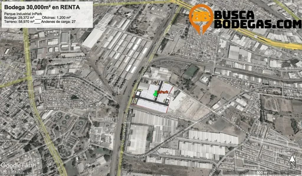 Bodega For Lease 1,200m2 Zona Industrial GDL con Mezzanine y Andén de Carga - Alamo Industrial 3
